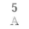 Números Y Letras Pequeñas Acero Inoxidable | Jako Herrajes