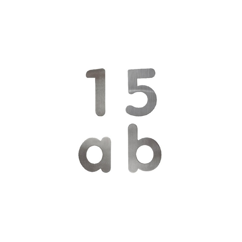 Números Y Letras – Acero Inoxidable Mod. 300/1P | Jako Herrajes