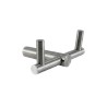 Perchero Doble Acero Inoxidable Mod. BA38303 | Jako Herrajes
