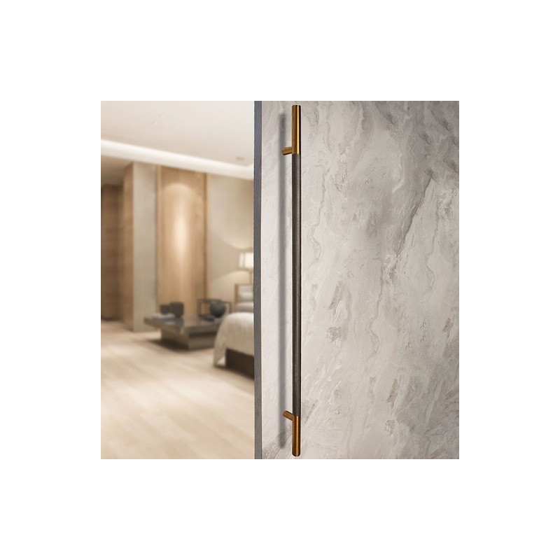 MANILLÓN TIPO H MOLETEADO - COBRE/GRIS PLOMO - 50" - MODULAR - ACERO INOXIDABLE 304 - MOD. L22 (SET) | www.jako.mx