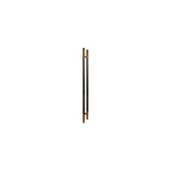 MANILLÓN TIPO H MOLETEADO - COBRE/GRIS PLOMO - 50" - MODULAR - ACERO INOXIDABLE 304 - MOD. L22 (SET) | www.jako.mx
