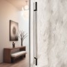 MANILLÓN TIPO H MOLETEADO - NEGRO/ACERO INOXIDABLE - LONGITUD 50" - MODULAR - ACERO INOXIDABLE 304 - MOD. L22 (SET) | www.jako.m