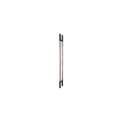 MANILLÓN TIPO H MOLETEADO - NEGRO/ACERO INOXIDABLE - LONGITUD 50" - MODULAR - ACERO INOXIDABLE 304 - MOD. L22 (SET) | www.jako.m