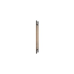 MANILLÓN TIPO H MOLETEADO - GRIS PLOMO / COBRE  - 50" - MODULAR - ACERO INOXIDABLE 304 - MOD. L22 (SET) | www.jako.mx