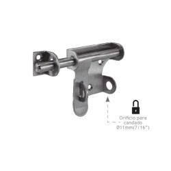 Pasador Porta Candado – Acero Inoxidable Mod. FT-6138 | Jako Herrajes
