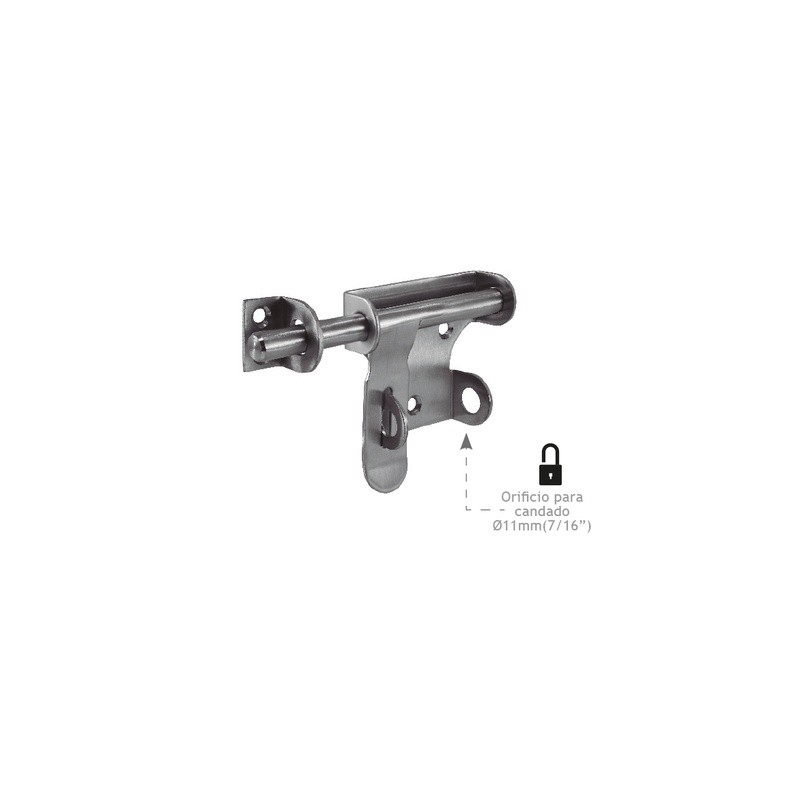 Pasador Porta Candado – Acero Inoxidable Mod. FT-6138 | Jako Herrajes