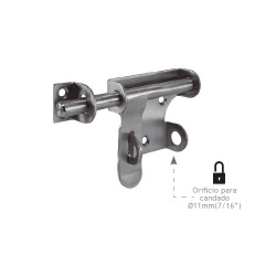 Pasador Porta Candado – Acero Inoxidable Mod. FT-6138 | Jako Herrajes