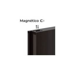 PASADOR MAGNÉTICO DE EMBUTIR PARA PUERTA DOBLE | www.jako.mx