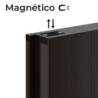 PASADOR MAGNÉTICO DE EMBUTIR PARA PUERTA DOBLE | www.jako.mx