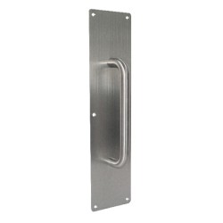 Placa De Empuje Con Jaladera - Acero Inoxidable | Jako Herrajes