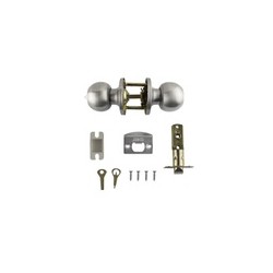 Cerradura Tipo Pomo Baño Acero Inoxidable Mod.281BK10 | Jako Herrajes