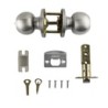 Cerradura Tipo Pomo Baño Acero Inoxidable Mod.281BK10 | Jako Herrajes