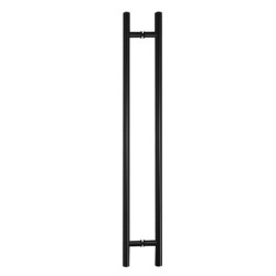 Jaladera / Manillón Tipo H Negro - Acero Inoxidable | Jako Herrajes