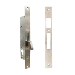 MECANISMO PERFIL ANGOSTO 221 CON CILINDRO - (GANCHO) - ACERO INOXIDABLE - MOD. CER22113 | www.jako.mx
