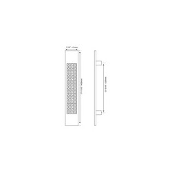 JALADERA PARA PUERTA - LATÓN SÓLIDO MOD.H825 | www.jako.mx