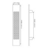 JALADERA PARA PUERTA - LATÓN SÓLIDO MOD.H825 | www.jako.mx