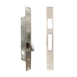 MECANISMO PERFIL ANGOSTO 221 CON CILINDRO - (GANCHO) - ACERO INOXIDABLE - MOD. CER22113 | www.jako.mx