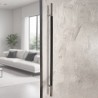 MANILLÓN TIPO H MOLETEADO - SATÍN/NEGRO - 50" - MODULAR - ACERO INOXIDABLE 304 - MOD. L22 (SET) | www.jako.mx