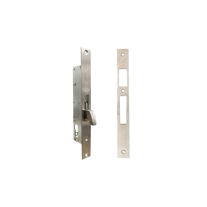 MECANISMO PERFIL ANGOSTO 221 CON CILINDRO - (GANCHO) - ACERO INOXIDABLE - MOD. CER22113 | www.jako.mx