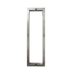 Jaladera / Manillón Rectangular Satín Acero Inoxidable | Jako Herrajes