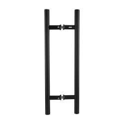 Manillón Tipo H Negro - Acero Inoxidable 304 hueco | Jako Herrajes