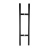 Manillón Tipo H Negro - Acero Inoxidable 304 hueco | Jako Herrajes