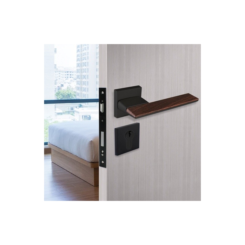 Cerradura LISBOA Negro Madera  TUR.MAN.1800NM | Jako Herrajes